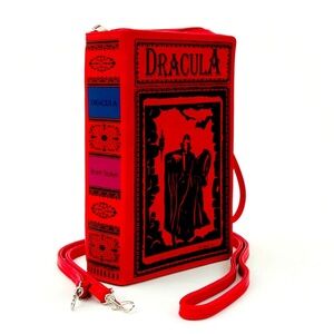 Dracula (Red) Book Clutch/Crossbody Bag​​